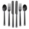 Matte Flatware | Set of 2 Barebones Living CKW-370 Cutlery Sets One Size / Slate Grey