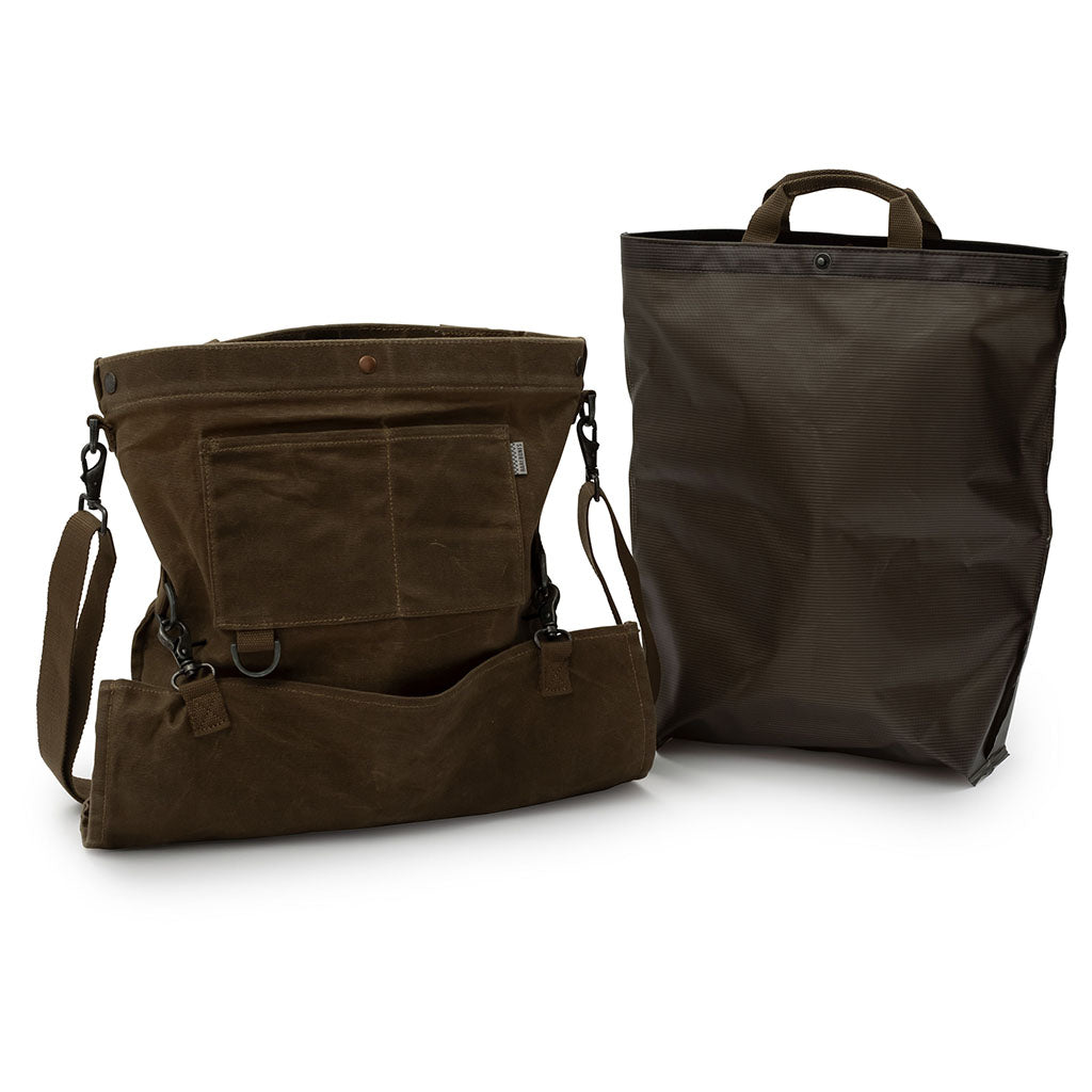 Waxed Canvas Gathering Bag Barebones Living GDN-069 Gathering Bags One Size / Dark Khaki