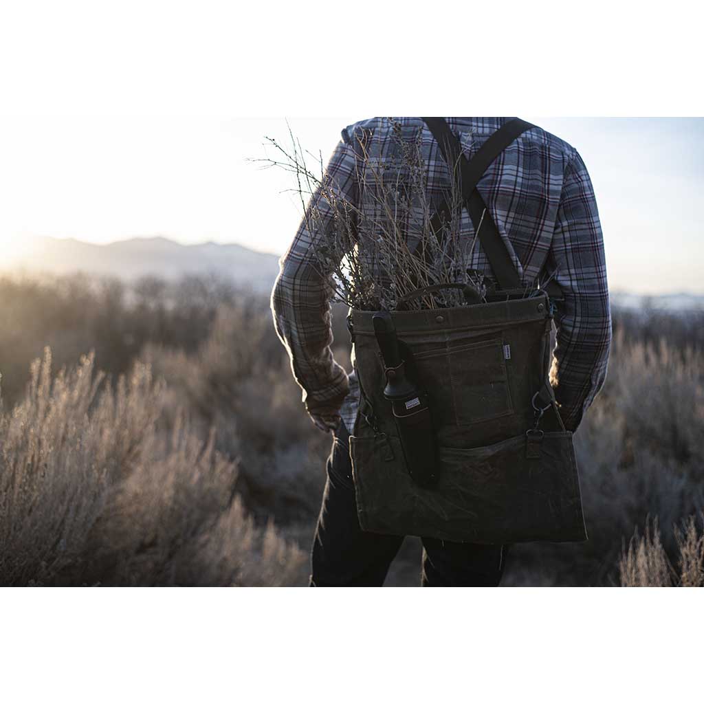 Waxed Canvas Gathering Bag Barebones Living GDN-069 Gathering Bags One Size / Dark Khaki