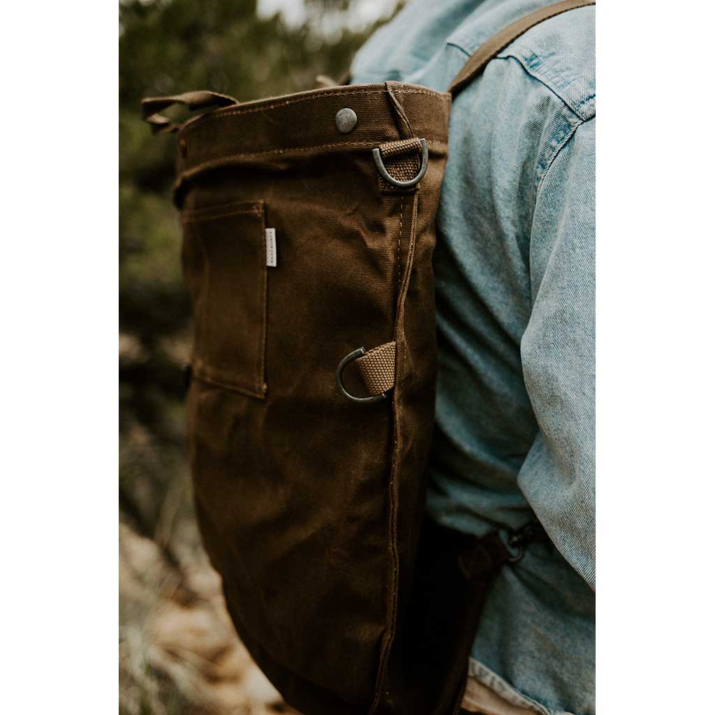 Waxed Canvas Gathering Bag Barebones Living GDN-069 Gathering Bags One Size / Dark Khaki