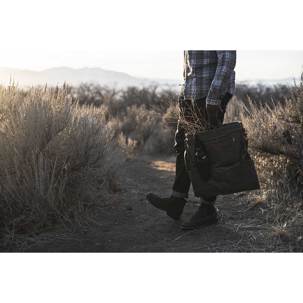 Waxed Canvas Gathering Bag Barebones Living GDN-069 Gathering Bags One Size / Dark Khaki