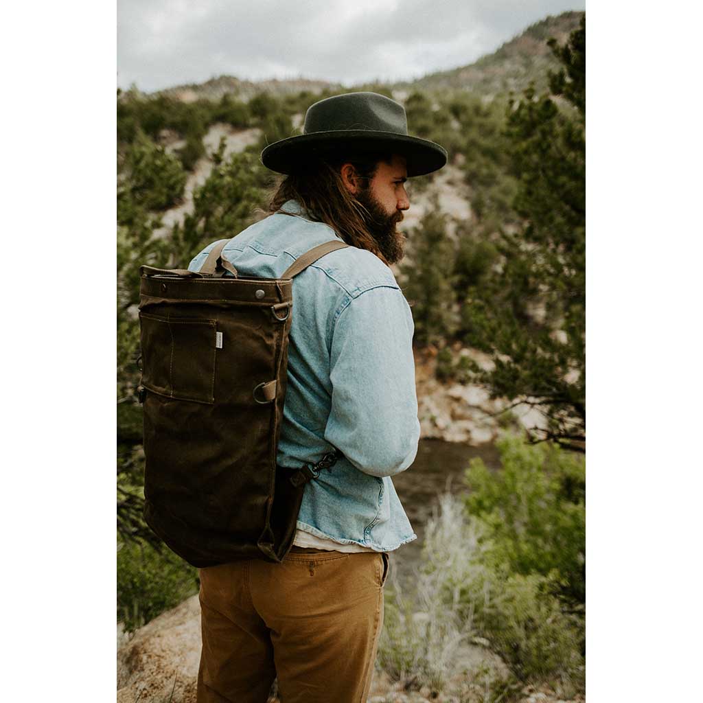 Waxed Canvas Gathering Bag Barebones Living GDN-069 Gathering Bags One Size / Dark Khaki