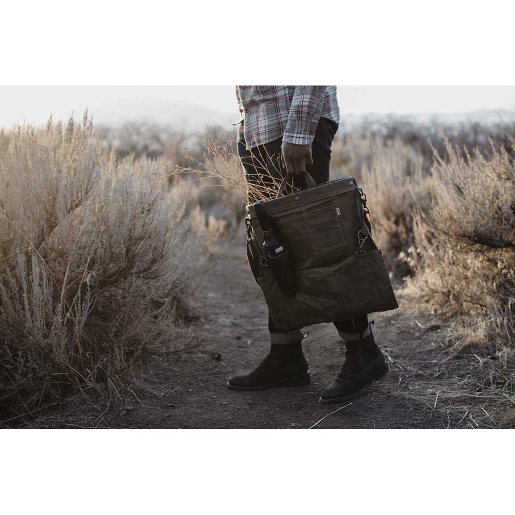 Waxed Canvas Gathering Bag Barebones Living GDN-069 Gathering Bags One Size / Dark Khaki