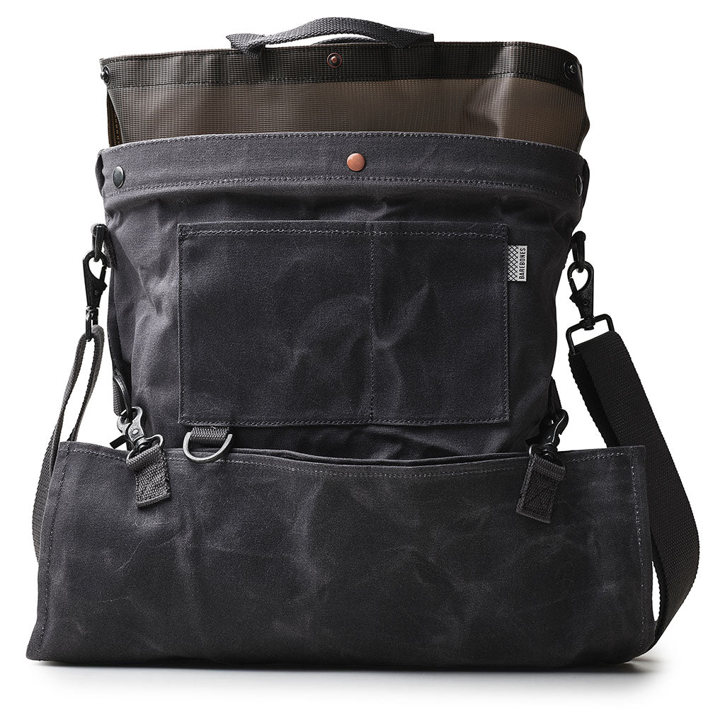 Waxed Canvas Gathering Bag Barebones Living GDN-068 Gathering Bags One Size / Slate Grey