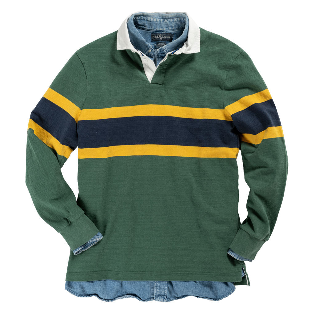 Outdoor Heritage Rugby Shirt Black & Blue 1871 Rugby Shirts