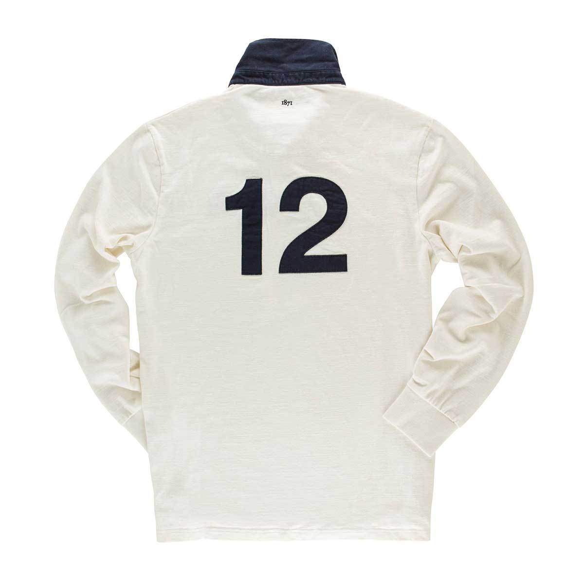 Queen's House 1871 Rugby Shirt Black & Blue 1871 Shirts - Rugby Shirts