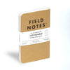 Left-Handed Ruled 3-Pack Field Notes FN-02L Notebooks 3 Pack / Brown