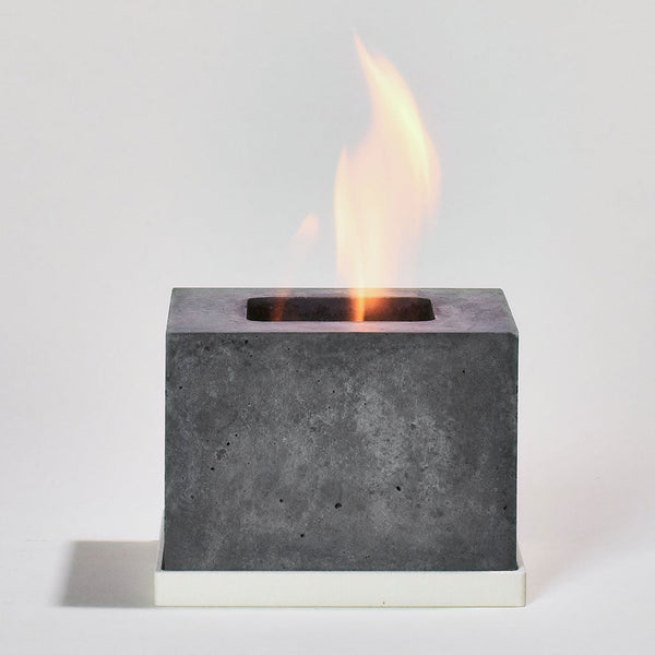 Square FLÎKR Fire Bundle (with Lid) FLÎKR Fire FF-SQ-ALM Alcohol Fireplaces Square / Almond