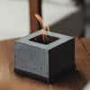 Square FLÎKR Fire Bundle (with Lid) FLÎKR Fire FF-SQ-BLK Alcohol Fireplaces Square / Black