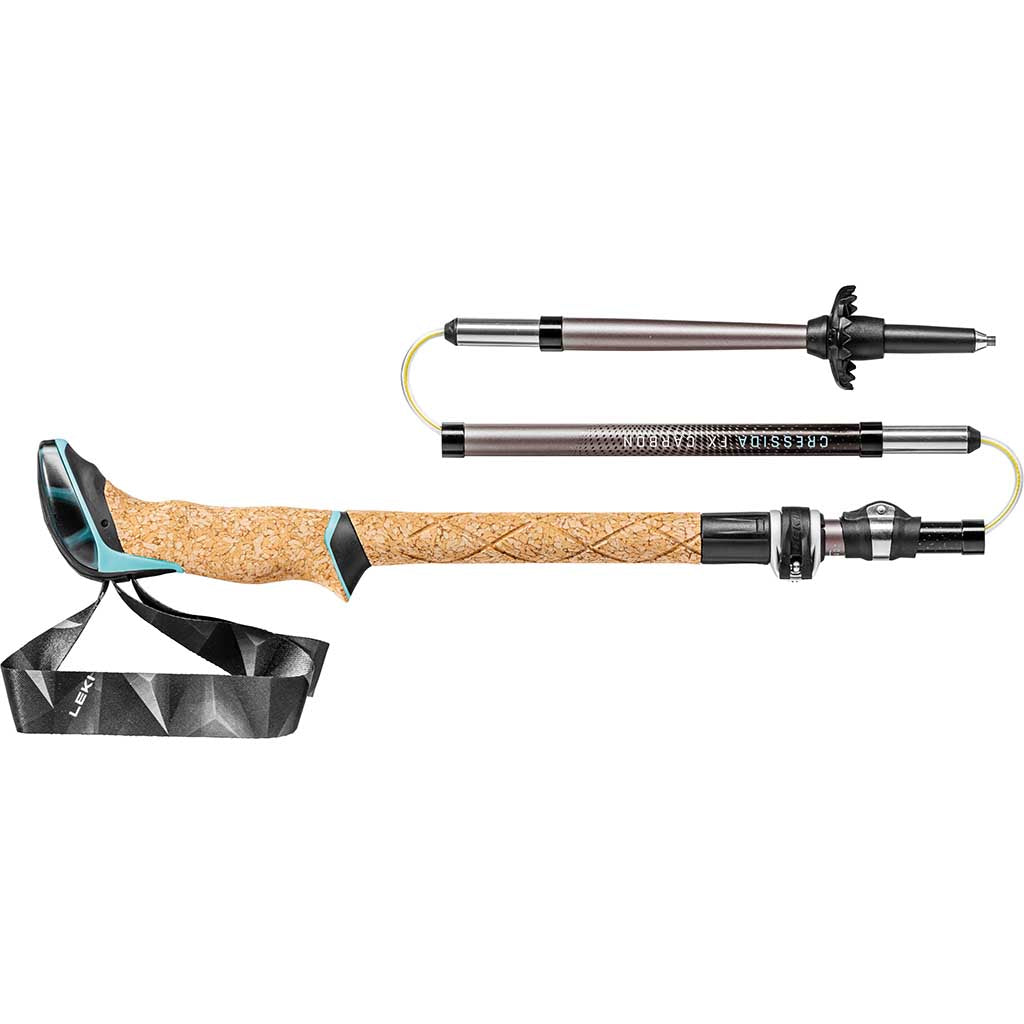 Cressida FX Carbon | Women's (Pair) Leki 65220671 Walking Poles 100-120cm / Brown Metallic/Mint