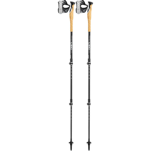 Cross Trail Lite Carbon (Pair) Leki 65226421 Walking Poles 100-135cm / Black/White/Natural Carbon