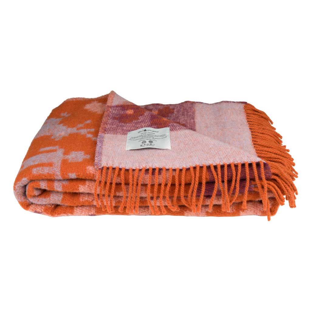 Fästfolk Estelle &amp; Esbjörn Wool Blanket Öjbro Vantfabrik OFAS68UP130220 Blankets 130 x 220 cm / Fästfolk Estelle &amp; Esbjörn