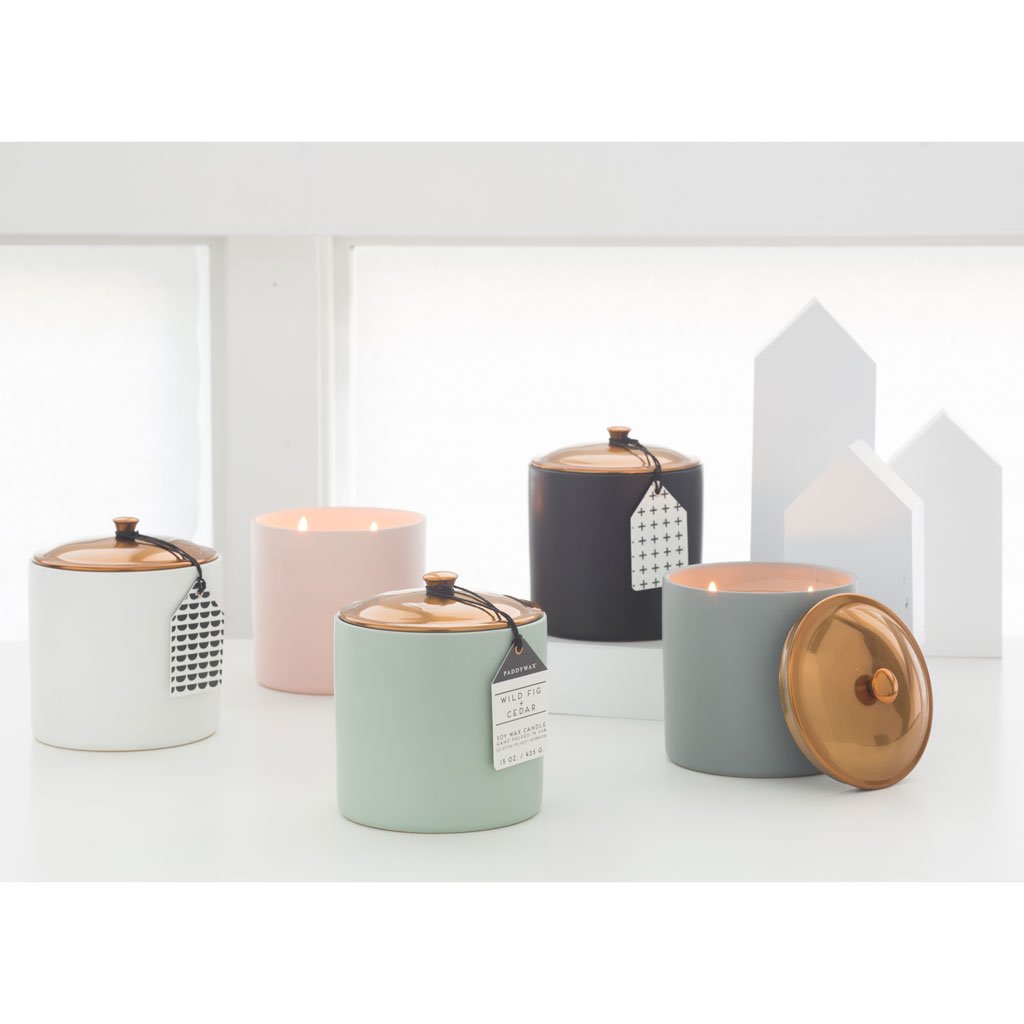 Hygge 15oz Ceramic | Tobacco & Vanilla Paddywax HY1502EU Candles 15 oz / White