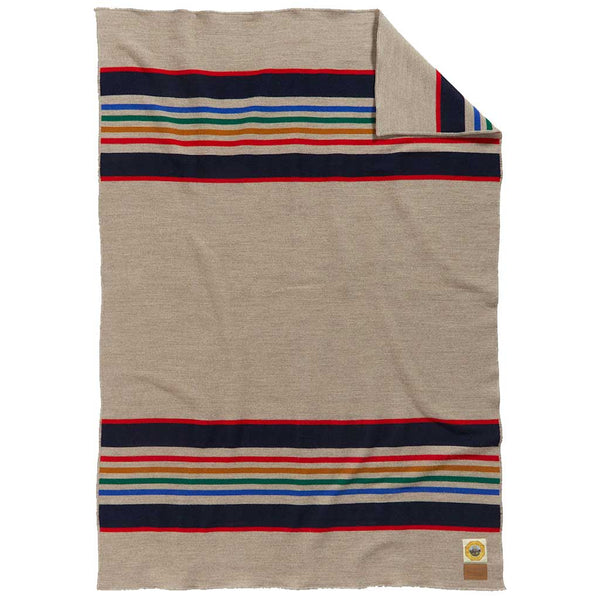 National Park Blanket | Yellowstone NP Pendleton ZA132-53704 Blankets 203 x 229 cm / Taupe