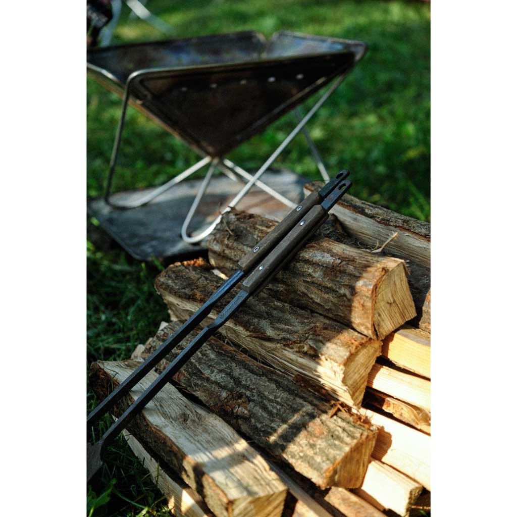 Fire Tool Set Pro Snow Peak N-017R Firepit Accessories One Size / Tan