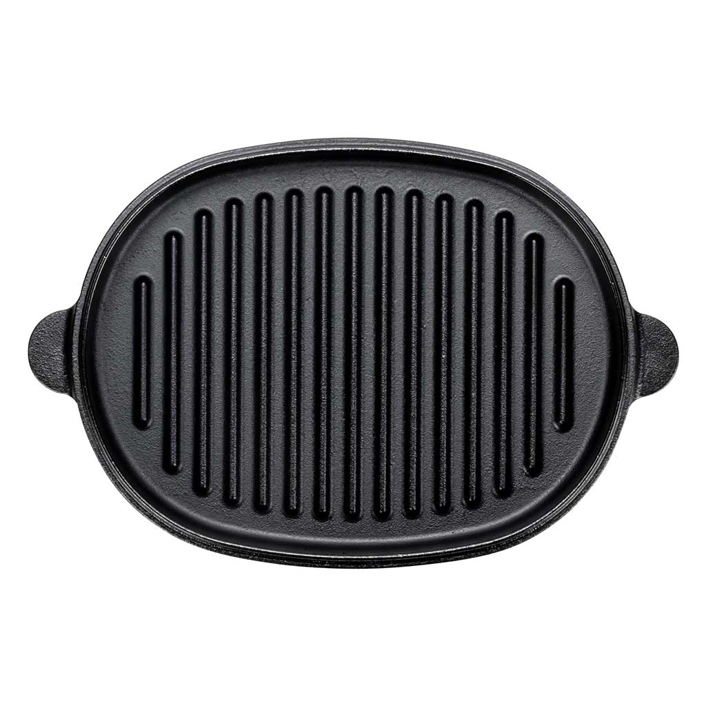 Micro Oval Cast Iron Oven Snow Peak CS-503R Dutch Ovens One Size / Black
