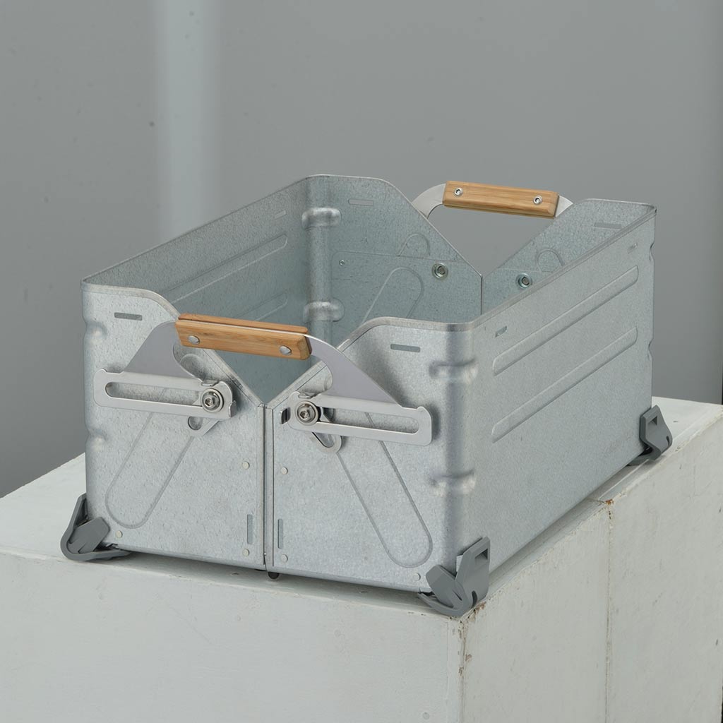 Stacking Shelf Container 25 Snow Peak UG-025G Camp Storage Boxes 25L / Silver