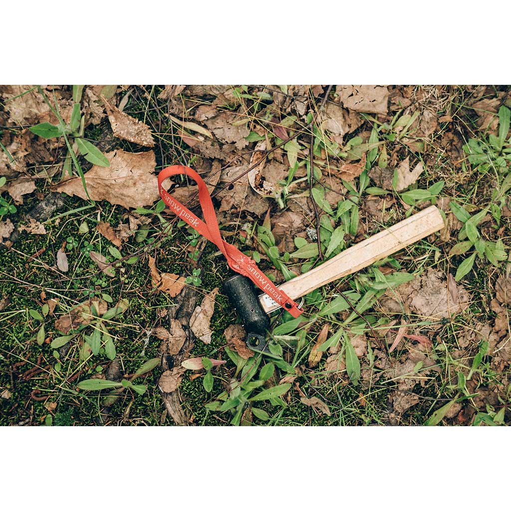 Steel Head Peg Hammer Snow Peak N-002 Tent Accessories One Size / Wood/Black