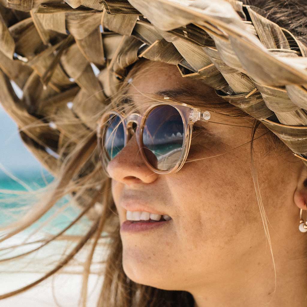 Dipsea Sunski SUN-DS-CBR Sunglasses One Size / Champagne Brown