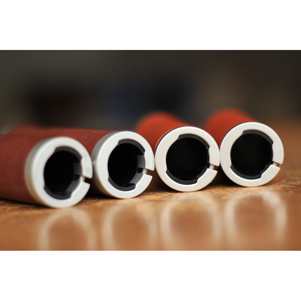 Premium Leather Grips Temple Cycles TS-LTHGRP-LB Grips One Size / Light Brown